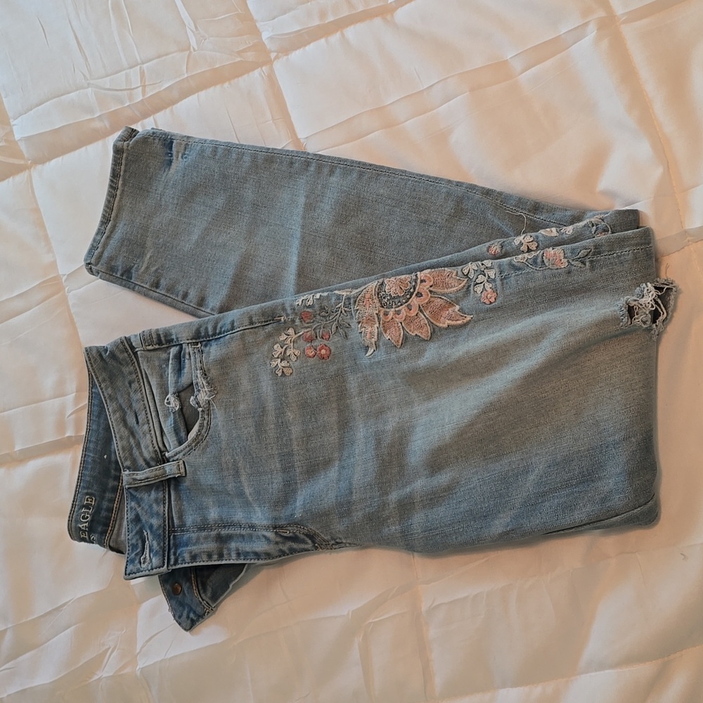 American Eagle Hi Rise Jegging Crop 10 long